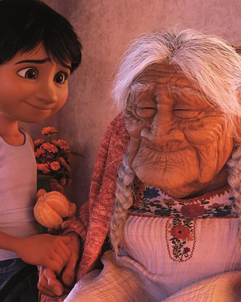Coco with Miguel. Disney/Pixa